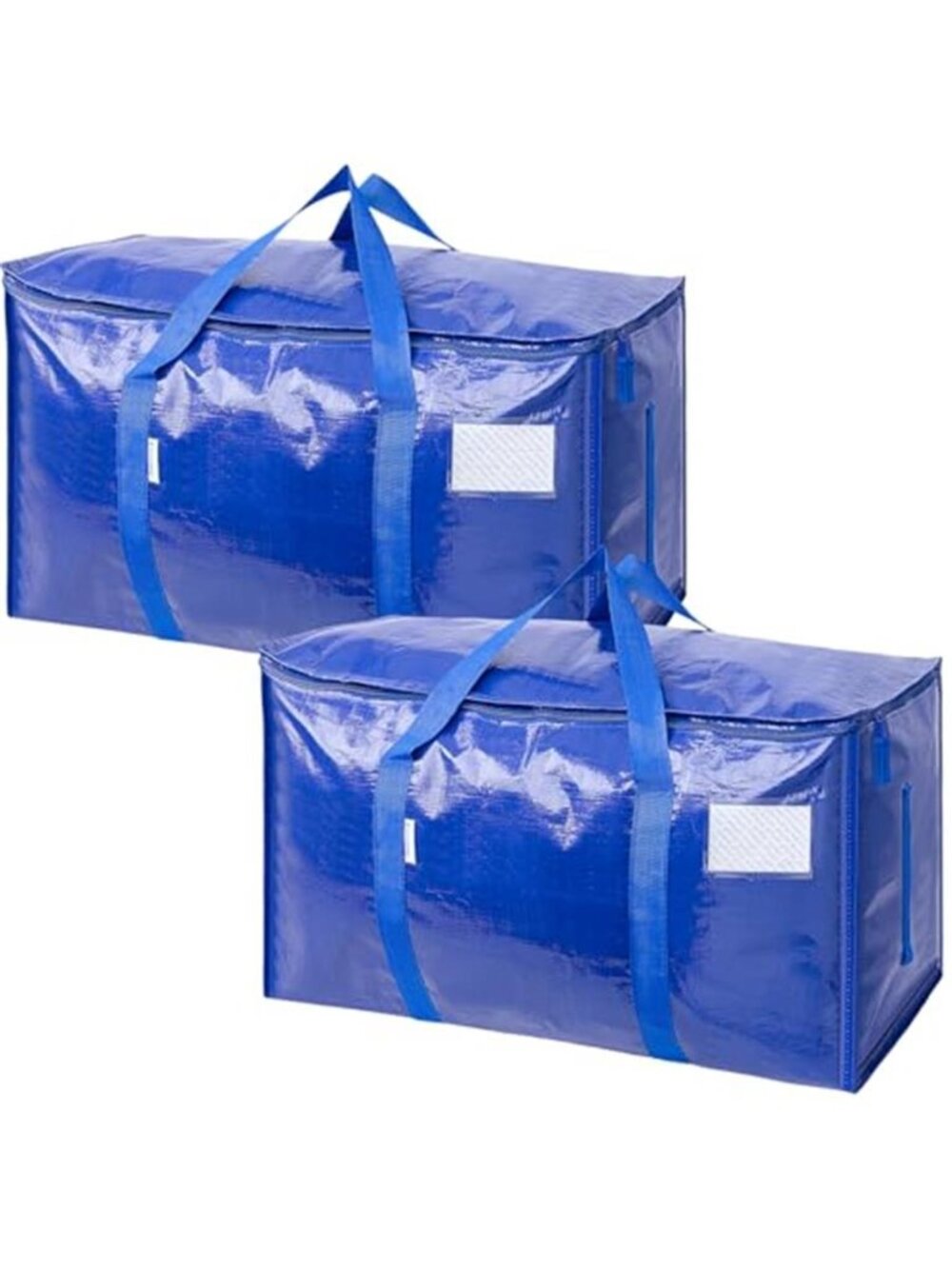 2 Pack Extra Large Moving Bags Heavy Duty with Zippers & Carrying Handles